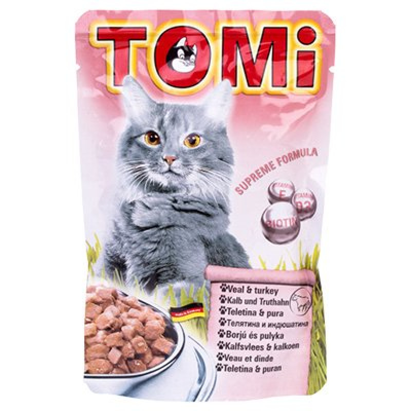 Tomi 100 Gr Dana Eti ve Hindili Pouch Tomi 100 Gr Dana Eti ve Hindili Pouch