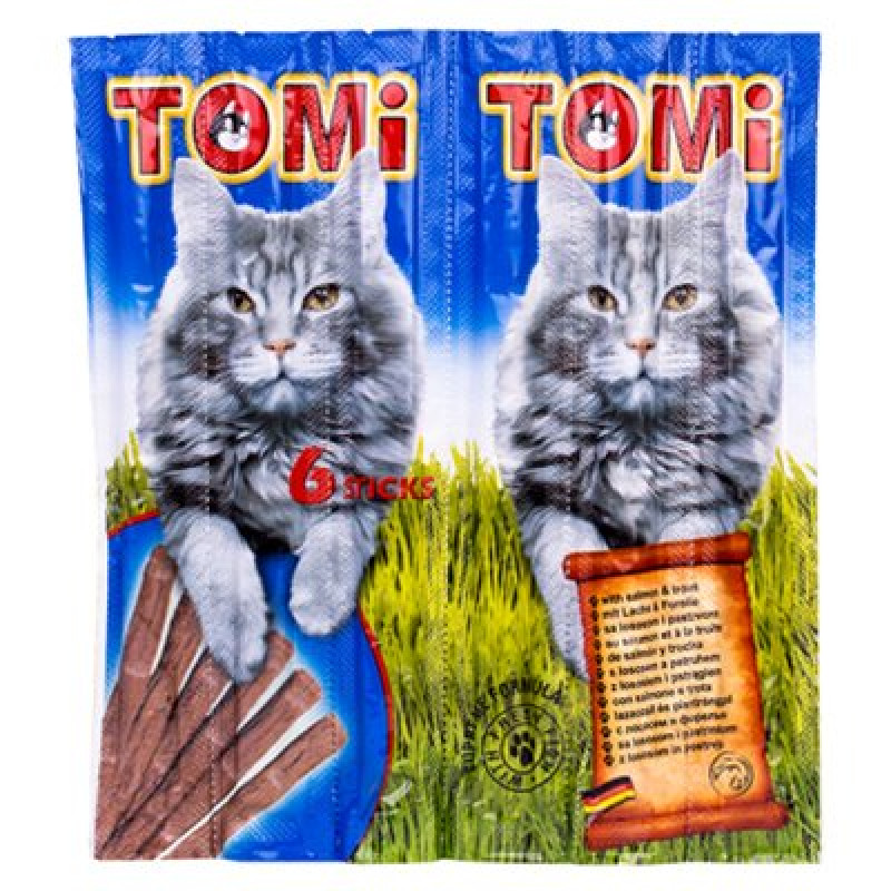 Tomi 6'lı Somon ve Alabalıklı Stick 5 Gr | Stick Kedi Ödül Maması Tomi 6'lı Somon ve Alabalıklı Stick 5 Gr | Stick Kedi Ödül Maması