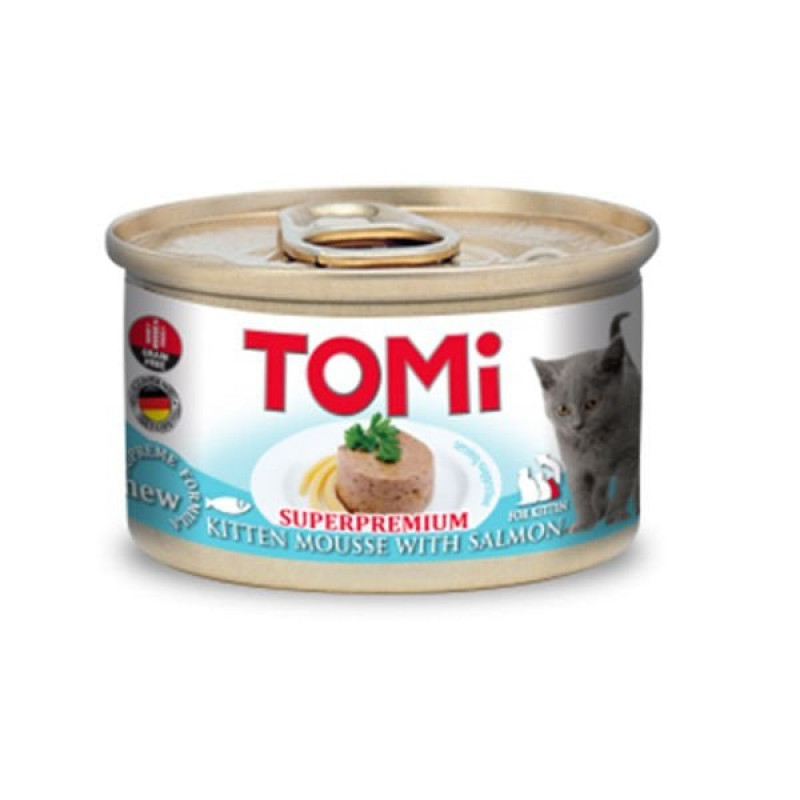 Tomi 85 Gr Kitten Mousse Somon | Yavru Kedi Maması Tomi 85 Gr Kitten Mousse Somon | Yavru Kedi Maması