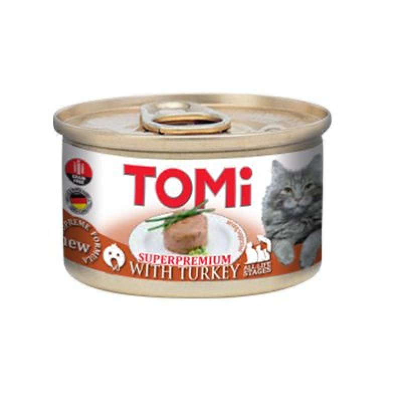 Tomi 85 Gr Kıyılmış Hindili Tahılsız Tomi 85 Gr Kıyılmış Hindili Tahılsız