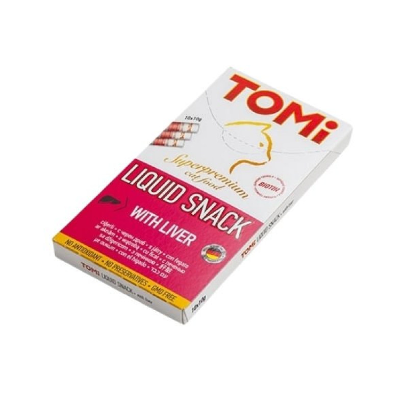 Tomi Kümes Hayvanlı ve Biotinli Sıvı Kedi Ödül Maması 1 Adet 10x10 Gr