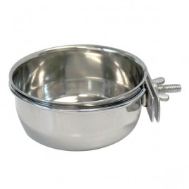 10 Oz Vidalı Çelik Yem Kabı | Kuş Yemliği