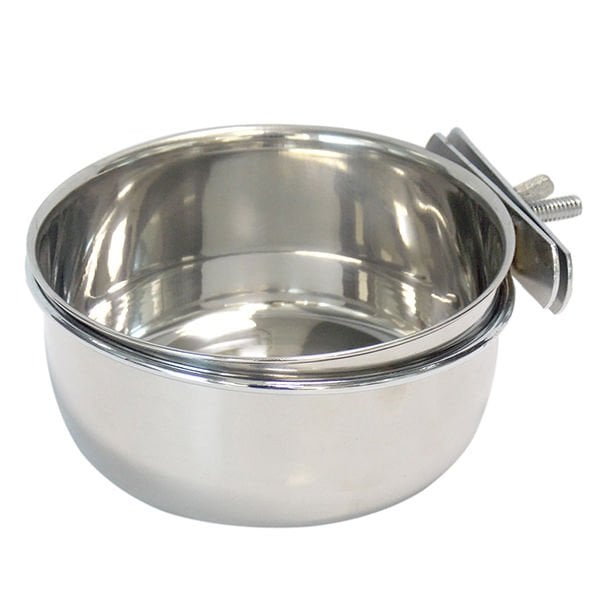 Tommy 20 Oz Vidalı Çelik Yem Kabı | Kuş Yemliği