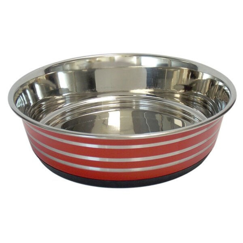 Tommy 24 Cm Çelik Kauçuk Tabanlıklı | Metal Mama Ve Su Kabı Tommy 24 Cm Çelik Kauçuk Tabanlıklı | Metal Mama Ve Su Kabı