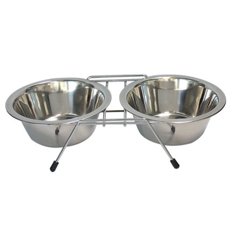 Tommy 2X475 Ml Çelik İkili | İkili Mama Ve Su Kabı Tommy 2X475 Ml Çelik İkili | İkili Mama Ve Su Kabı