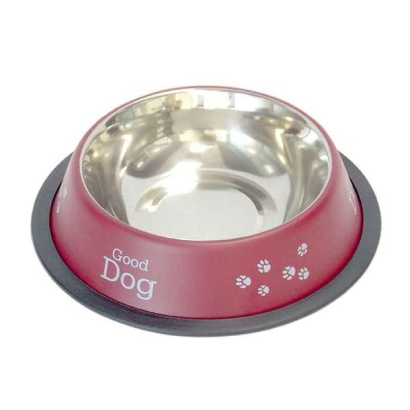 Tommy 8 Oz Çelik Pati Desenli Bordo | Metal Mama Ve Su Kabı Tommy 8 Oz Çelik Pati Desenli Bordo | Metal Mama Ve Su Kabı