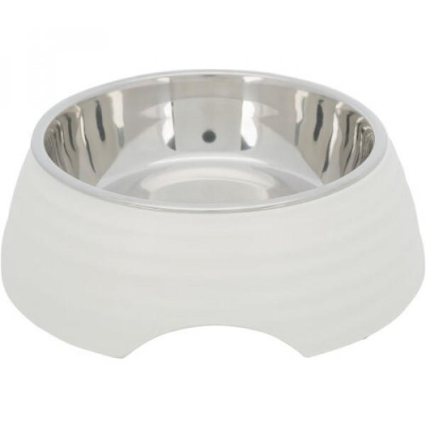 Trixie 0,8 Lt Mama ve Su Kabı Melamin/Paslanmaz Çelik 22 Cm Beyaz
