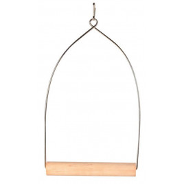 10,5x22,5 Cm Ahşap Metal Askılı Tünek | Kuş Salıncağı 10,5x22,5 Cm Ahşap Metal Askılı Tünek | Kuş Salıncağı