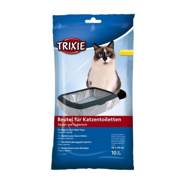 Trixie 10 Adet Kedi Kumu Torbası L 46x59 Cm | Kedi Tuvalet Poşeti