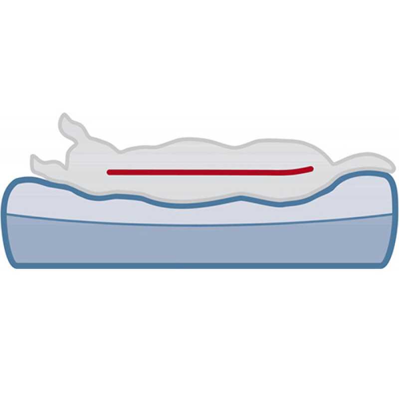 Trixie 100x65 Cm Ortopedik Yatak Koyu Gri&Açık Gri | İç Mekan Köpek Yatağı