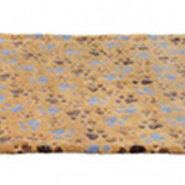 100X70 Cm Pati Desenli Battaniye Bej | Köpek Battaniyesi