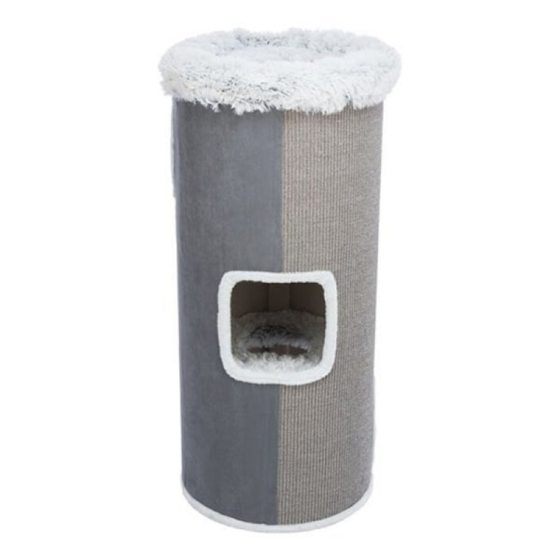 Trixie 118 Cm Tırmalama ve Oyun Kulesi Gri | Tırmalama Tahtalı Kedi Evi