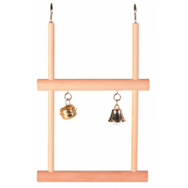 Trixie 12X20cm Zilli Ahşap Çift Tünek | Kuş Tüneği