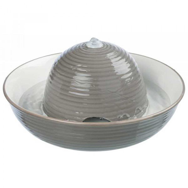 Trixie 15 Lt Seramik Otomatik Su Kabı Gri&Beyaz | Seramik Mama Ve Su Kabı