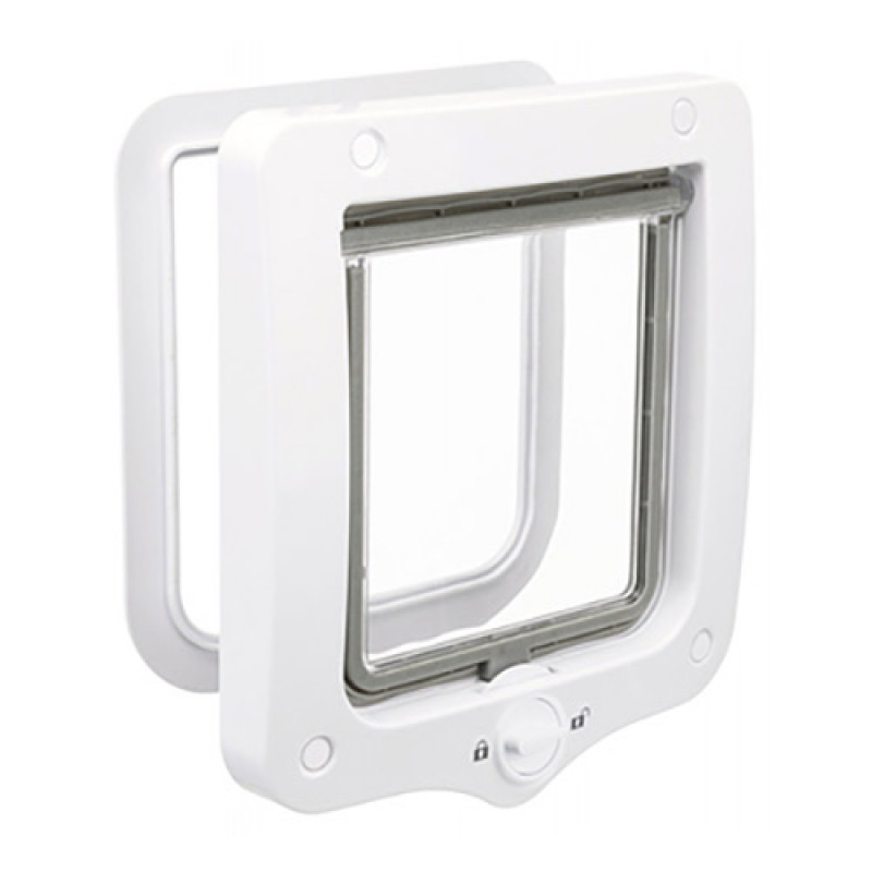 Trixie 20 x 22 cm Çift Yönlü Beyaz Kedi Kapısı | Kedi Kapısı