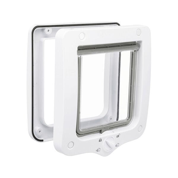 Trixie 20 x 22 cm Dört Yönlü Kedi Kapısı Beyaz | Kedi Kapısı