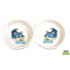 2X0,15 Lt Mama Su Kabı, Porselen | Porselen Mama Ve Su Kabı 2X0,15 Lt Mama Su Kabı, Porselen | Porselen Mama Ve Su Kabı