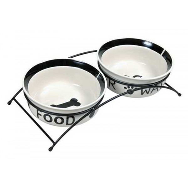 Trixie 2X0.25 Lt Seramik Mama&Su Kabı Seti | İkili Mama Ve Su Kabı