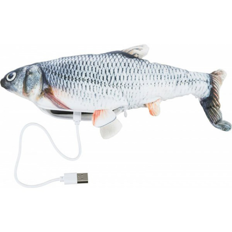 Trixie 30 Cm Catnipli Kendi Hareket Eden Peluş Balık | Peluş Kedi Oyuncağı