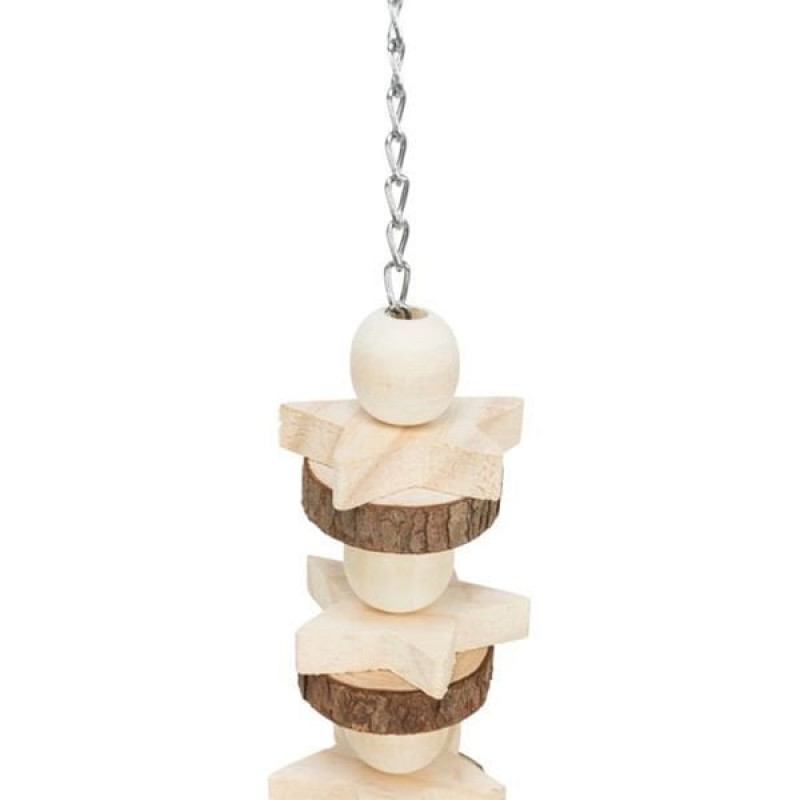 Trixie 30 Cm Papağan Renkli Tahta Oyuncağı | Doğal Kuş Yemi