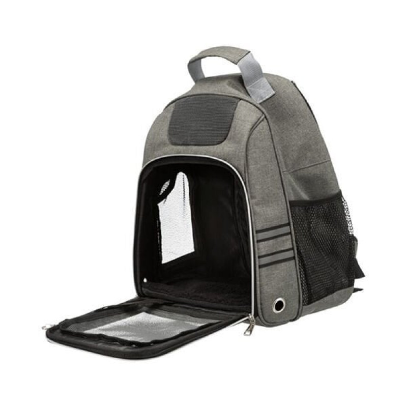 Trixie 34X44X26 Cm Sırt Taşıma Çantası Gri | Kedi Taşıma Çantası