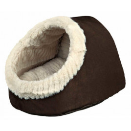 35X26X41cm Yatak Kahverengi-Bej | Kumaş Köpek Yatağı 35X26X41cm Yatak Kahverengi-Bej | Kumaş Köpek Yatağı