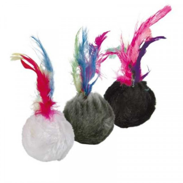 Trixie 4 Cm Zilli Kediotlu Peluş Top | Kedi Otlu Oyuncak