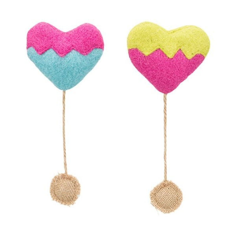 Trixie 8-18 Cm Kedi Otlu Jut Kalp | Kedi Otlu Oyuncak