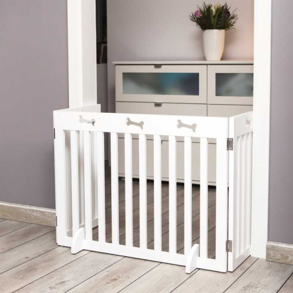 Trixie 82-124X61cm Bariyer, 3 Parça Beyaz | Köpek Kapısı