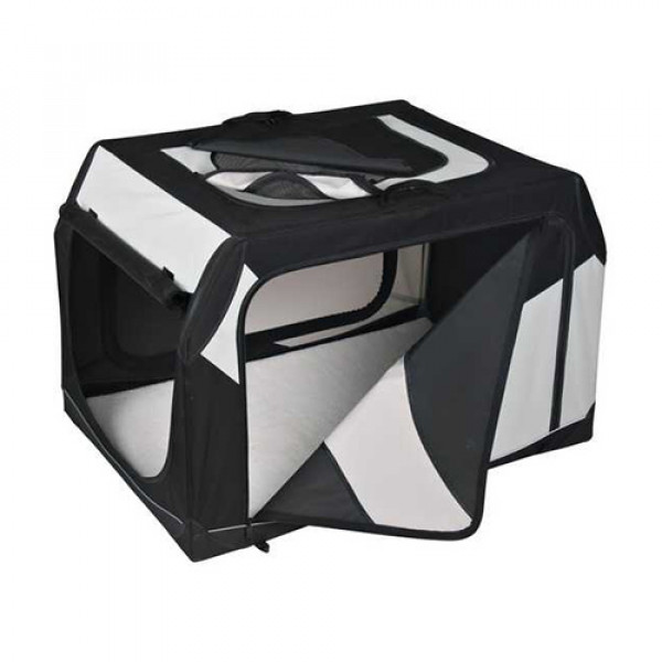 Trixie 91x58x61 Cm Paslanmaz Çelik Yumuşak Köpek Kutusu | Köpek Taşıma Çantası Ve Kafes