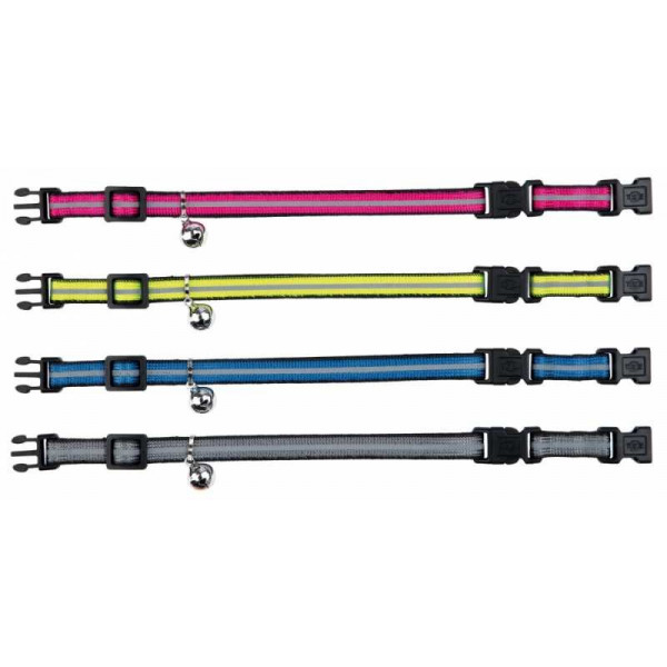 Trixie Çift Kilitli Fosforlu Zilli Tasma | Kedi Boyun Tasması