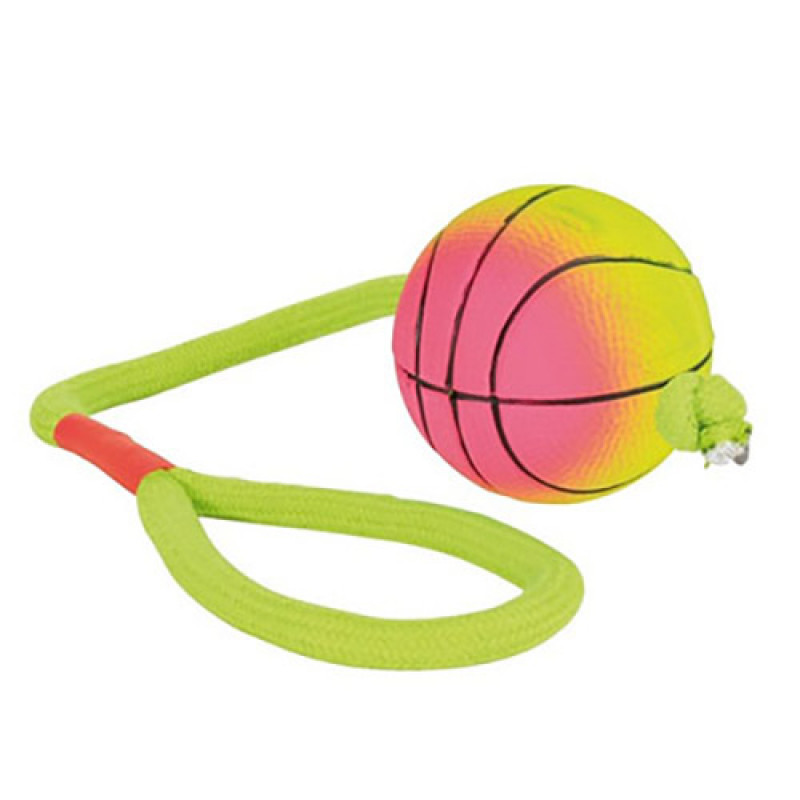 Trixie Köpek İpli Kauçuk Top, 6 Cm 30 Cm | Köpek Top Oyuncak