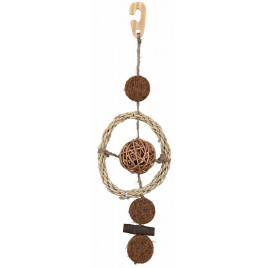 Kuş Oyuncağı, Askılı, Doğal, 35 Cm | Doğal Kuş Yemi Kuş Oyuncağı, Askılı, Doğal, 35 Cm | Doğal Kuş Yemi