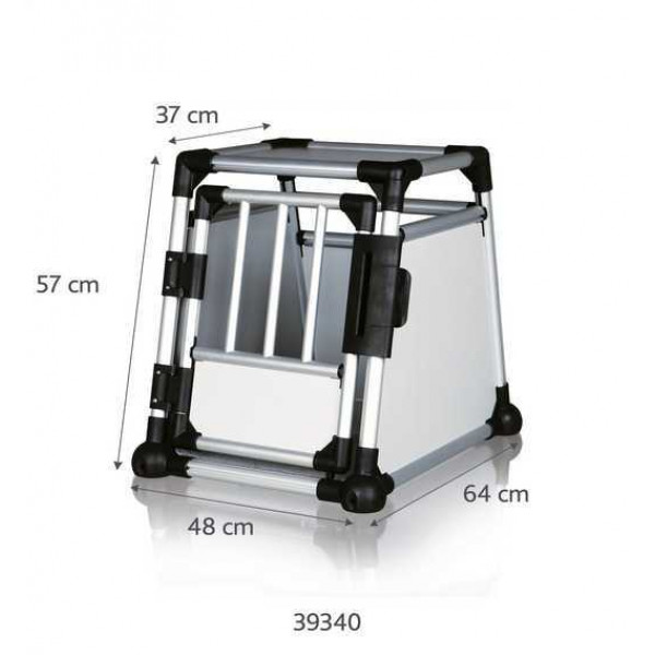 Trixie S Taşıma Alüminyum Kafesi 48X57X64 Cm | Köpek Araba İçi Taşıma