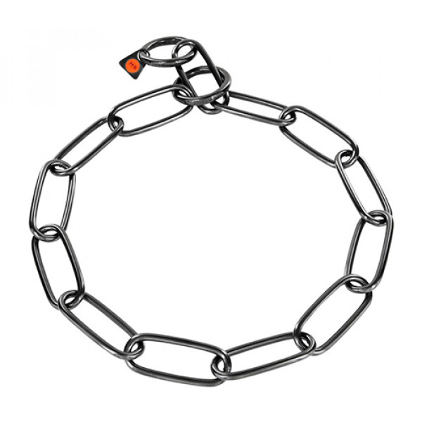 Trixie Sprenger Kürk Koruyucu Ekstra Uzun Bakla Paslanmaz Çelik Siyah Tasma | Köpek Gezdirme Tasması