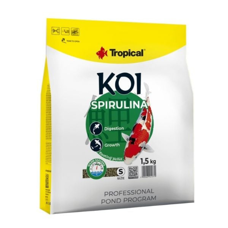 Tropical 1,5 Kg S Spırulına Pellet Koi Spırulına Katkılı Pellet Yem 5 Lt | Tatlı Su Akvaryumu Yemi Tropical 1,5 Kg S Spırulına Pellet Koi Spırulına Katkılı Pellet Yem 5 Lt | Tatlı Su Akvaryumu Yemi