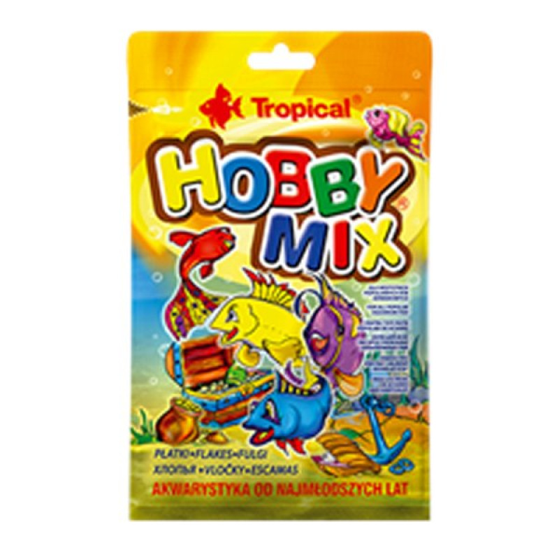Tropical 12 Gr Hobby Mix Küçük Akvaryum Balıkları İçin Karışık Pul Yem | Özel Akvaryum Yem Tropical 12 Gr Hobby Mix Küçük Akvaryum Balıkları İçin Karışık Pul Yem | Özel Akvaryum Yem