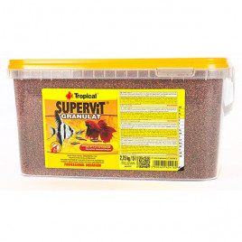 2.75 Kg Süpervit Granulat Tropikal Balıklar İçin Granül Balık Yemi 5 Lt | Özel Akvaryum Yem
