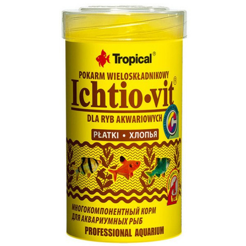 Tropical 20 Gr İchtio-Vit Zengin İçerikli Pul Balık Yemi 100 Ml | Özel Akvaryum Yem Tropical 20 Gr İchtio-Vit Zengin İçerikli Pul Balık Yemi 100 Ml | Özel Akvaryum Yem