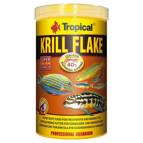 Tropical 20 Gr Krill Flakes Tropikal Balıklar İçin Krill İçerikli Pul Balık Yemi 100 Ml | Özel Akvaryum Yem