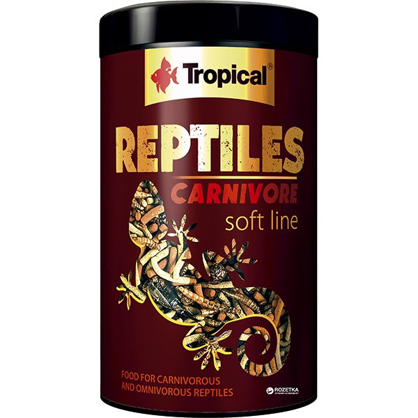 Tropical 260 Gr Reptiles Carnivore Soft Etobur Ve Omnivor Sürüngenler İçin Yem 1000 Ml | Özel Akvaryum Yem