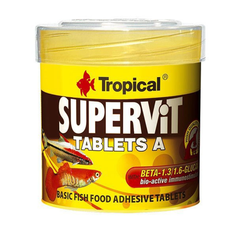 Tropical 36 Gr Süpervit Tablets A Yapışan Tablet Balık Yemi 50 Ml | Balık Yem Tableti Tropical 36 Gr Süpervit Tablets A Yapışan Tablet Balık Yemi 50 Ml | Balık Yem Tableti