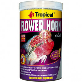 380 Gr Flower Horn Adult Çiçek Boynuzlu Ve Diğer Cichlid İçin Renklendirici Pellet Balık Yemi 1000 Ml | Özel Akvaryum Yem