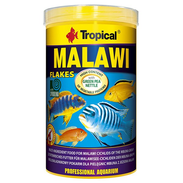 Tropical 50 Gr Malawı Flakes Malawı Cichlid Balıkları İçin Pul Balık Yemi 250 Ml | Özel Akvaryum Yem