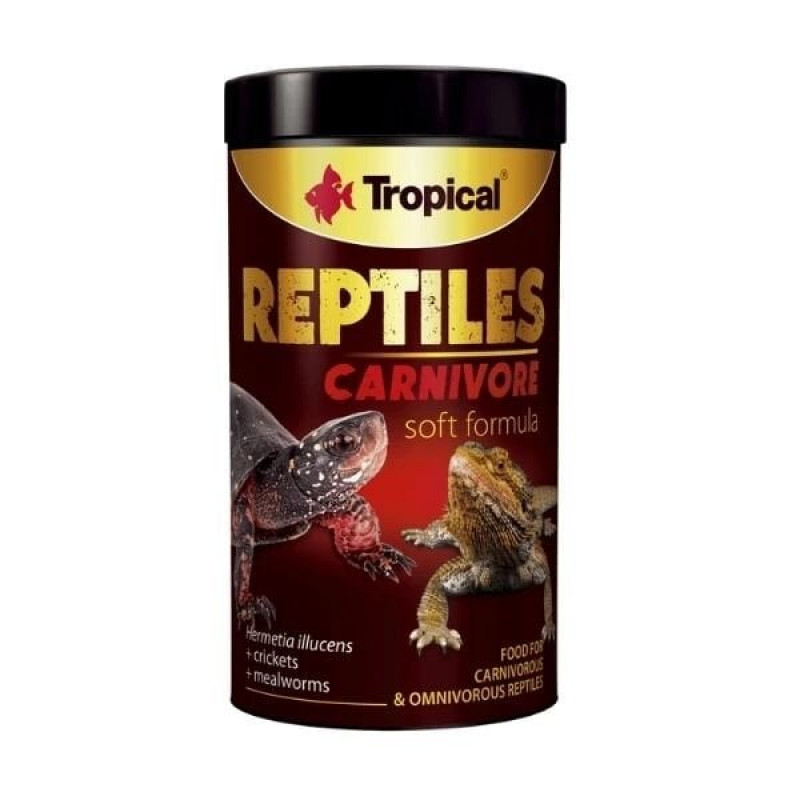 Tropical 65 Gr Reptiles Carnivore Soft Etobur Ve Omnivor Sürüngenler İçin Yem 250 ML