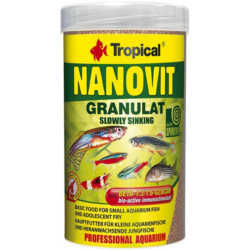 Tropical 70 Gr Nanovit Granulat Tetra Balıkları İçin Granül Balık Yemi 100 Ml | Özel Akvaryum Yem Tropical 70 Gr Nanovit Granulat Tetra Balıkları İçin Granül Balık Yemi 100 Ml | Özel Akvaryum Yem