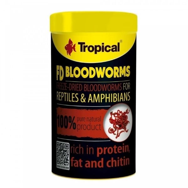 Tropical Fd Bloodworms Kurutulmuş Kan Kurdu 100 Ml 7 Gr | Kaplumbağa Ana Besin