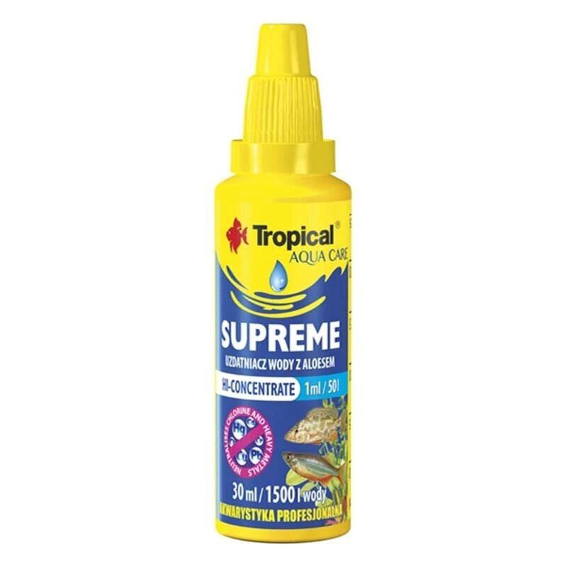 Tropical Supreme Aloe Vera Konsantreli Musluk Suyu Düzenleyici 50 Ml | Akvaryum Tatlı Su Düzenleyici