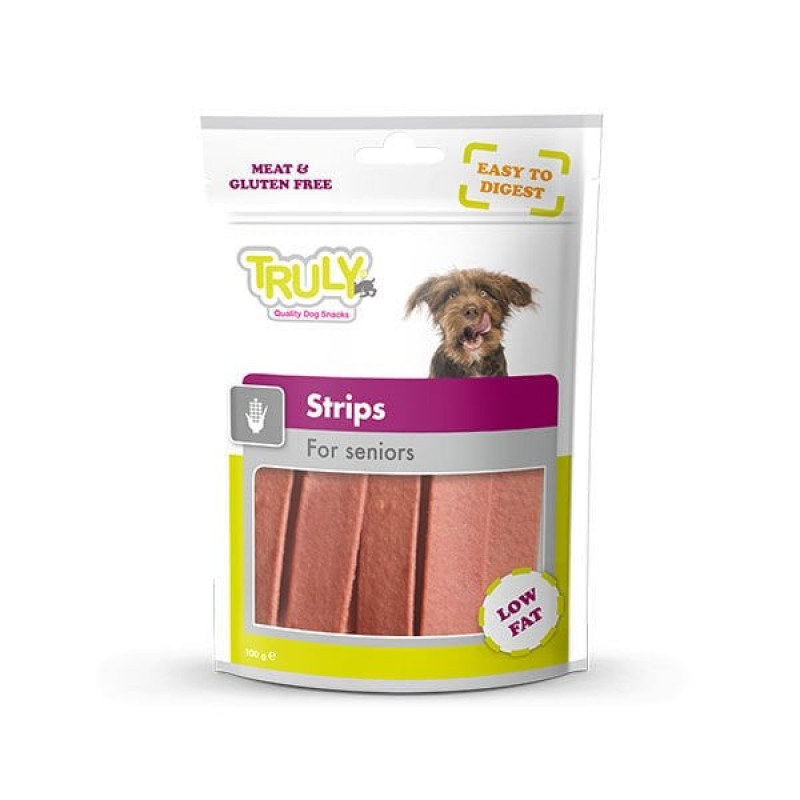 Truly 100 Gr Strips For Seniors | Köpek Atıştırmalık Ödül Maması Truly 100 Gr Strips For Seniors | Köpek Atıştırmalık Ödül Maması