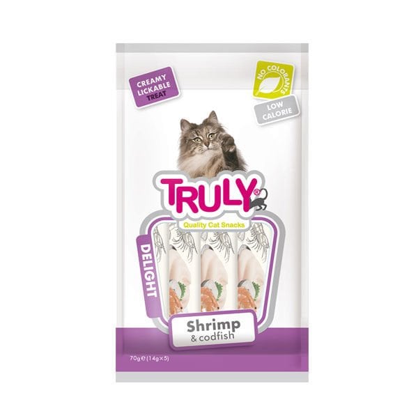 Truly 14 Gr Delight Karides ve Morina | Kedi Sıvı Ödül Maması